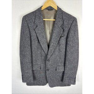 Harry Rosen Sedgwick Pure Virgin Wool Tweed Sport Coat Mens 40R Vintage